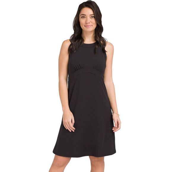 New Womens NWT PrAna M Caliexico Dress Black Bra High Neck Racer Back Recycled - Picture 1 of 6